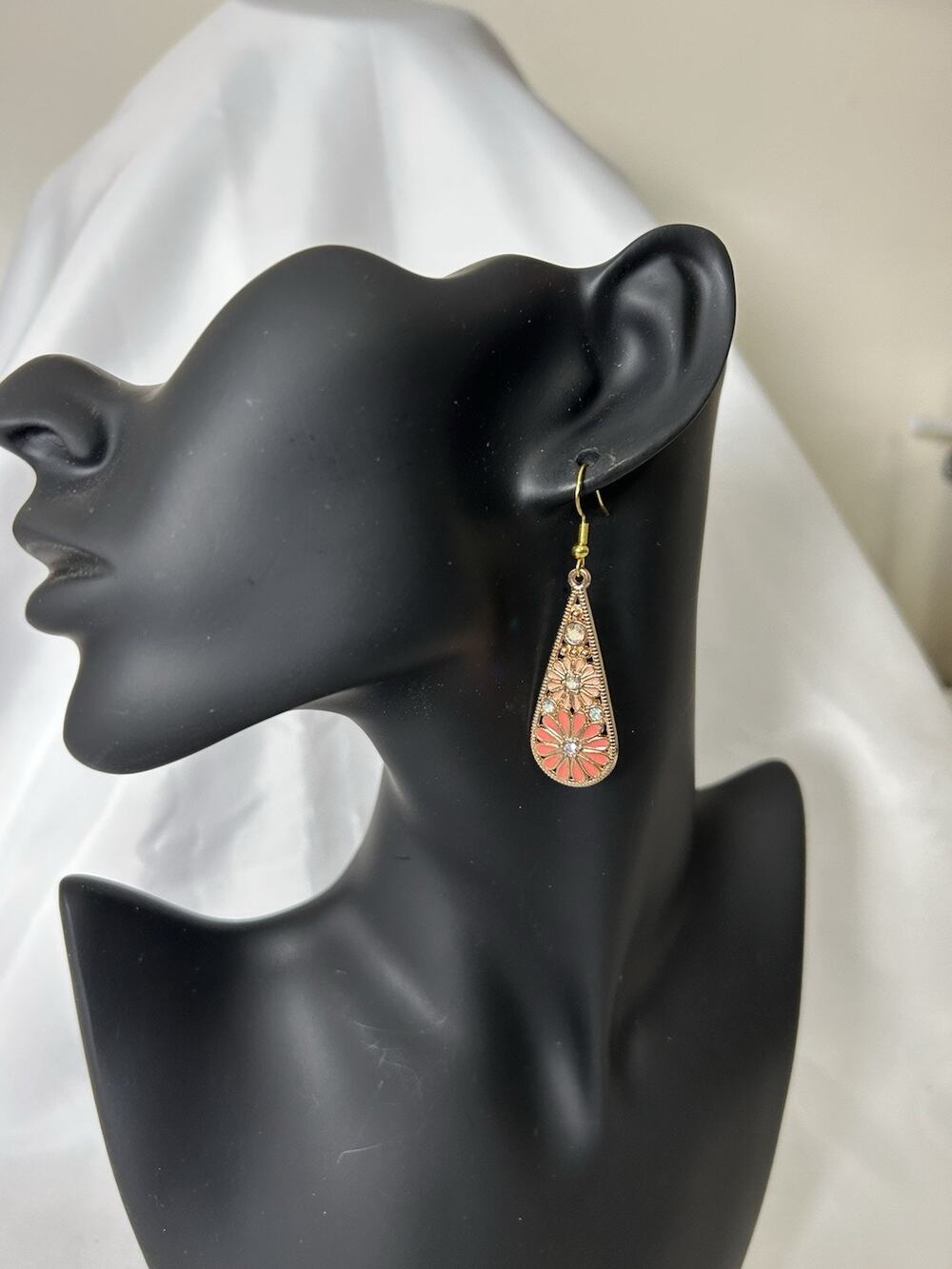 Lovely Boho Dangle Earrings Measures 2.25”